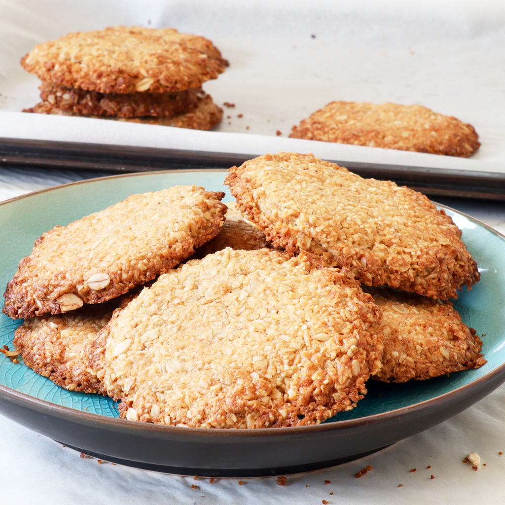 Blender coconut oat cookies (vegan & sugar free)