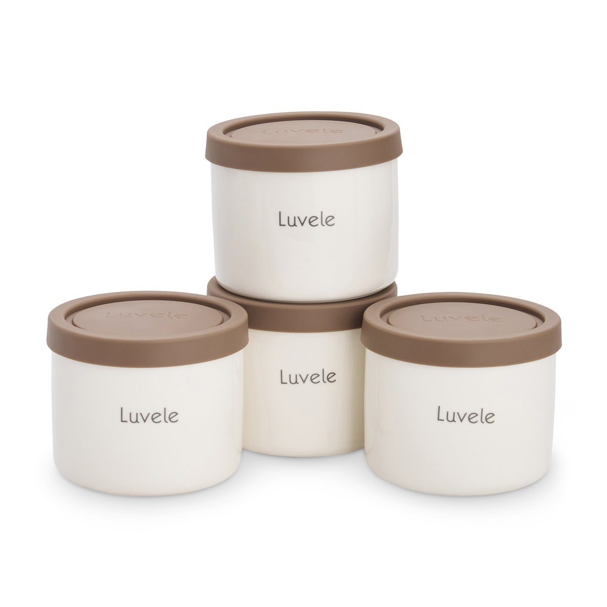 Yogurtiera Luvele Pure | 4 vasetti da 400 ml DIETA SCD e GAPS | Capacità totale 1,5 litri