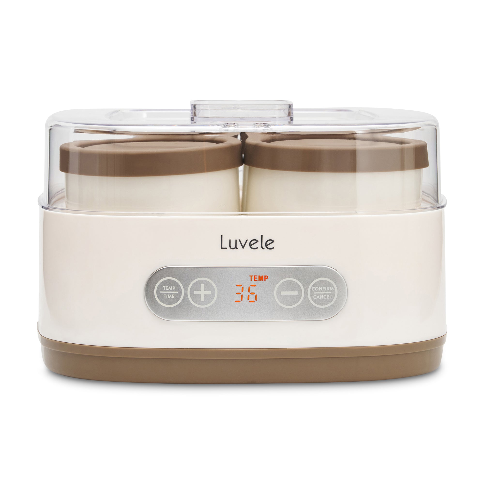 Yogurtiera Luvele Pure | 4 vasetti da 400 ml DIETA SCD e GAPS | Capacità totale 1,5 litri
