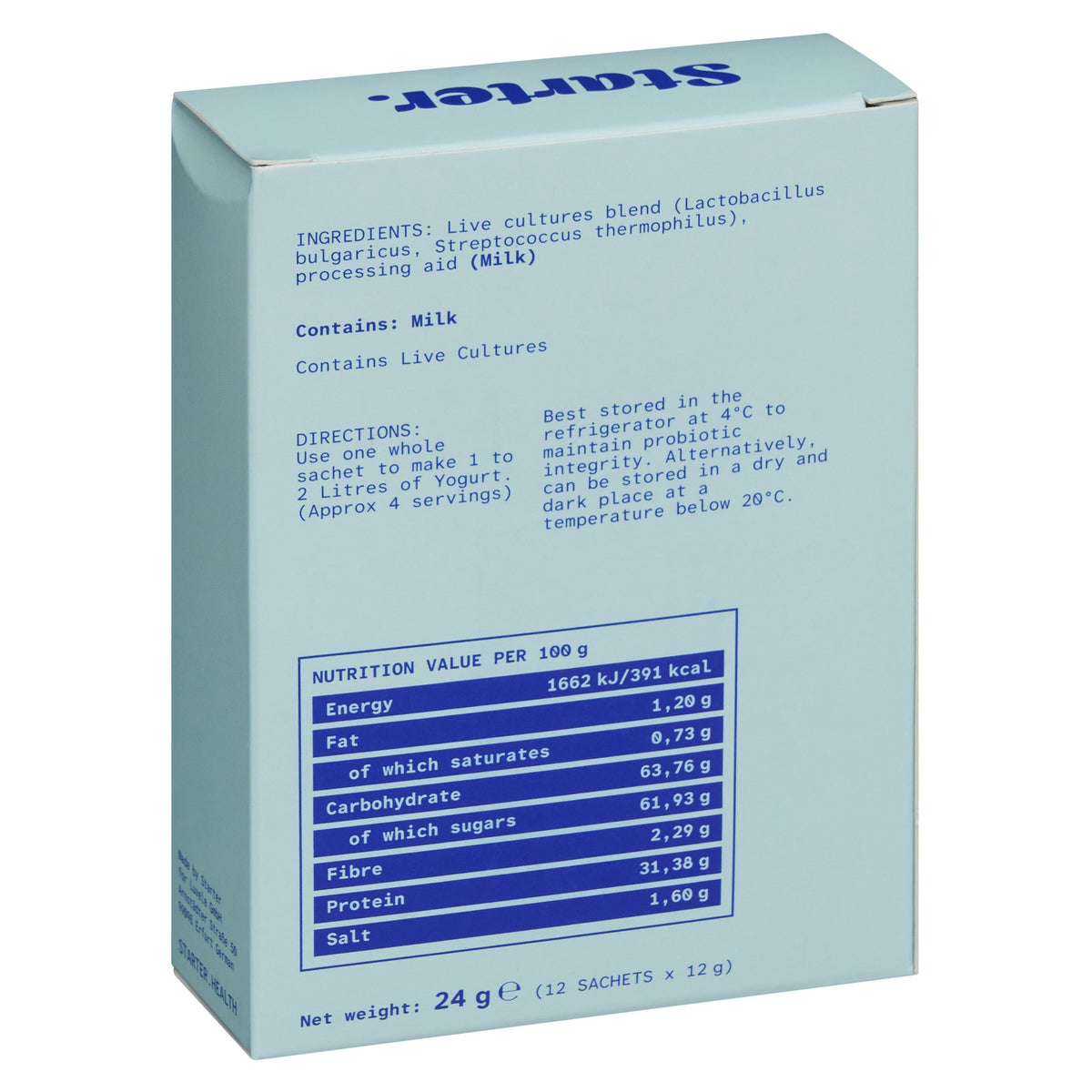 Coltura starter tradizionale per yogurt bulgaro - 12 bustine