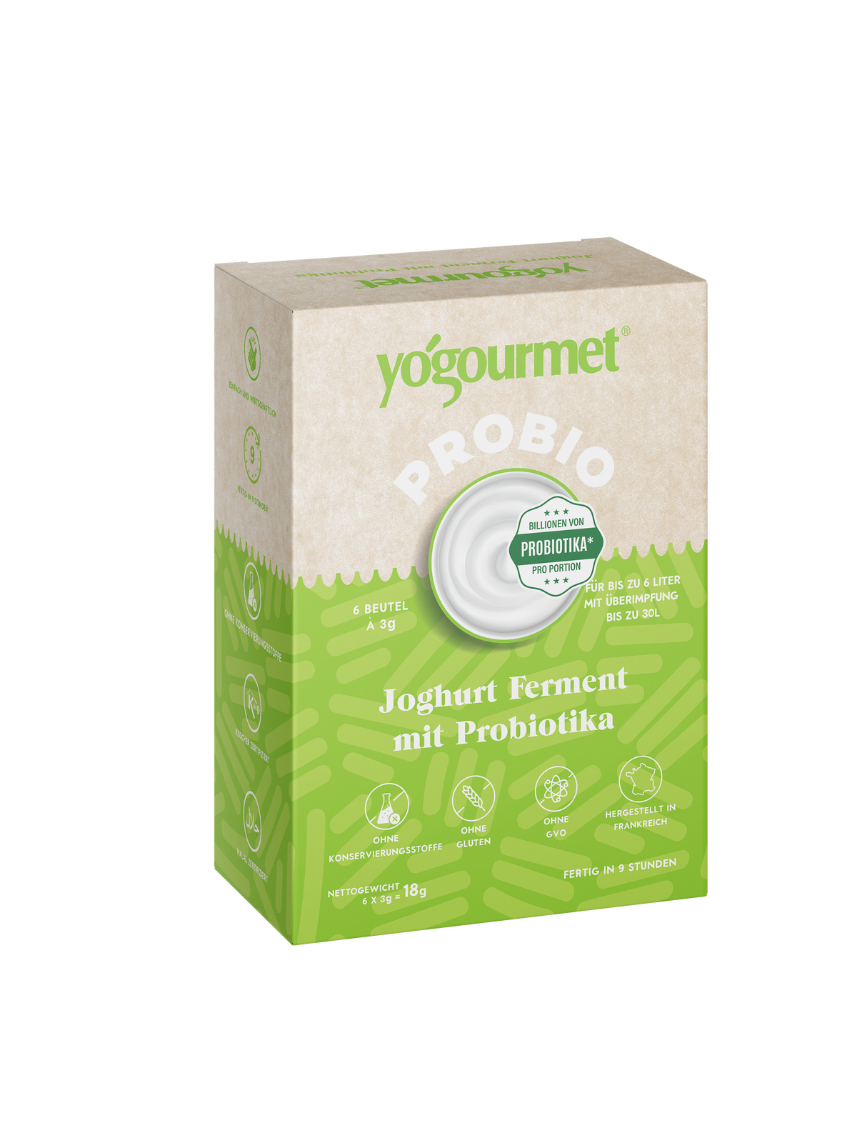 Coltura starter probiotica Yogourmet “Potenziamento immunitario” | Confezione da tre | 18 bustine da 3 g