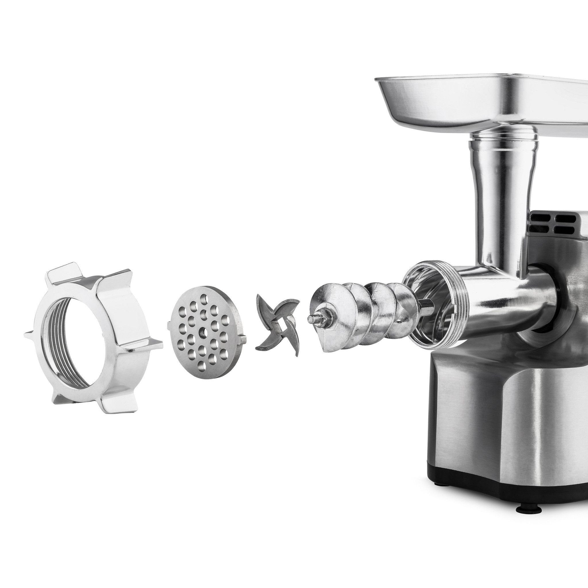 Tritacarne Elettrico 2800W Con 3 Dischi Forati E Accessorio Per Salsicce – Macchina Per Carne Potente E Silenziosa